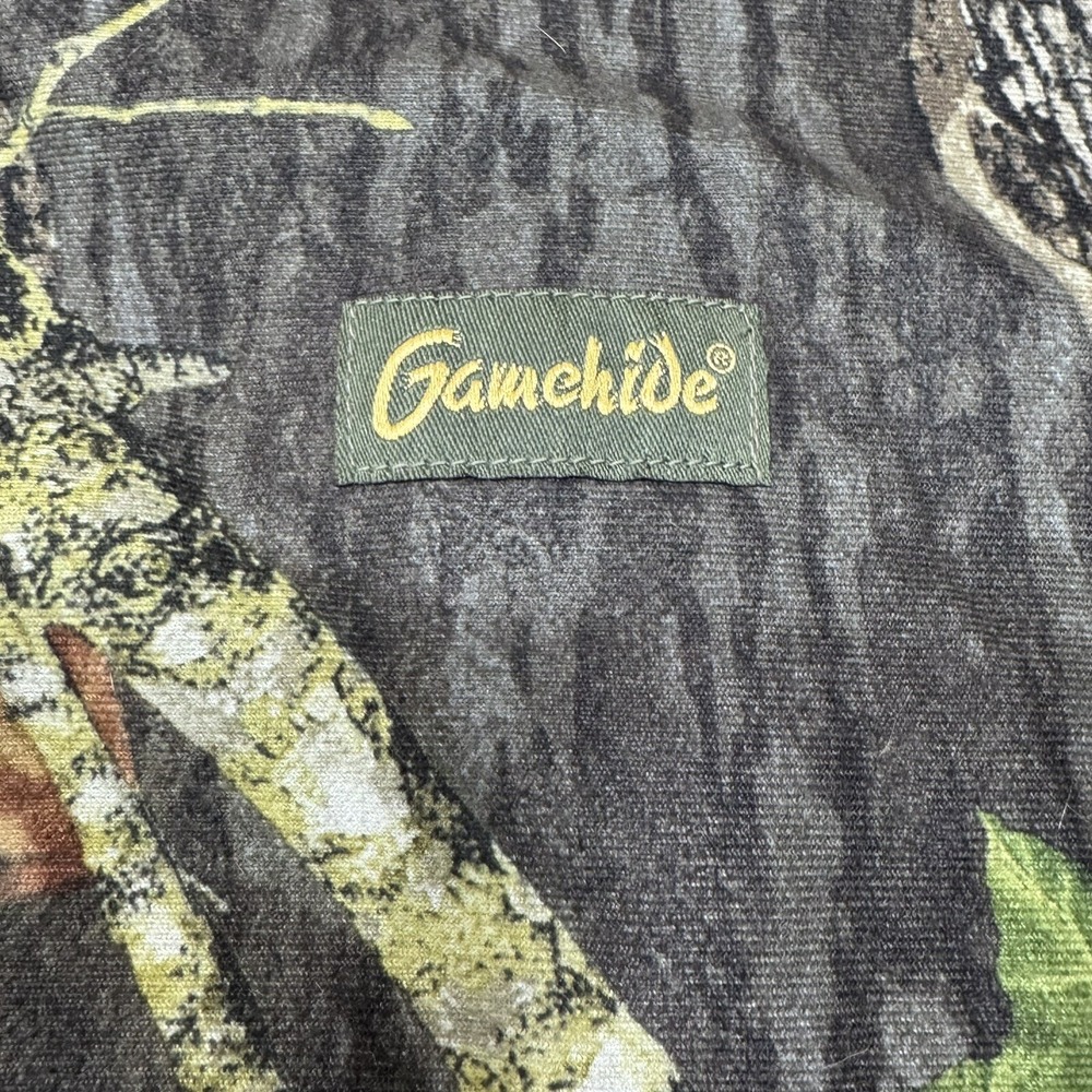 Gamehide Hush Hide Mossy Oak Camouflage Hunting Zip Up Jacket Men's Size Medium - Picture 7 of 14